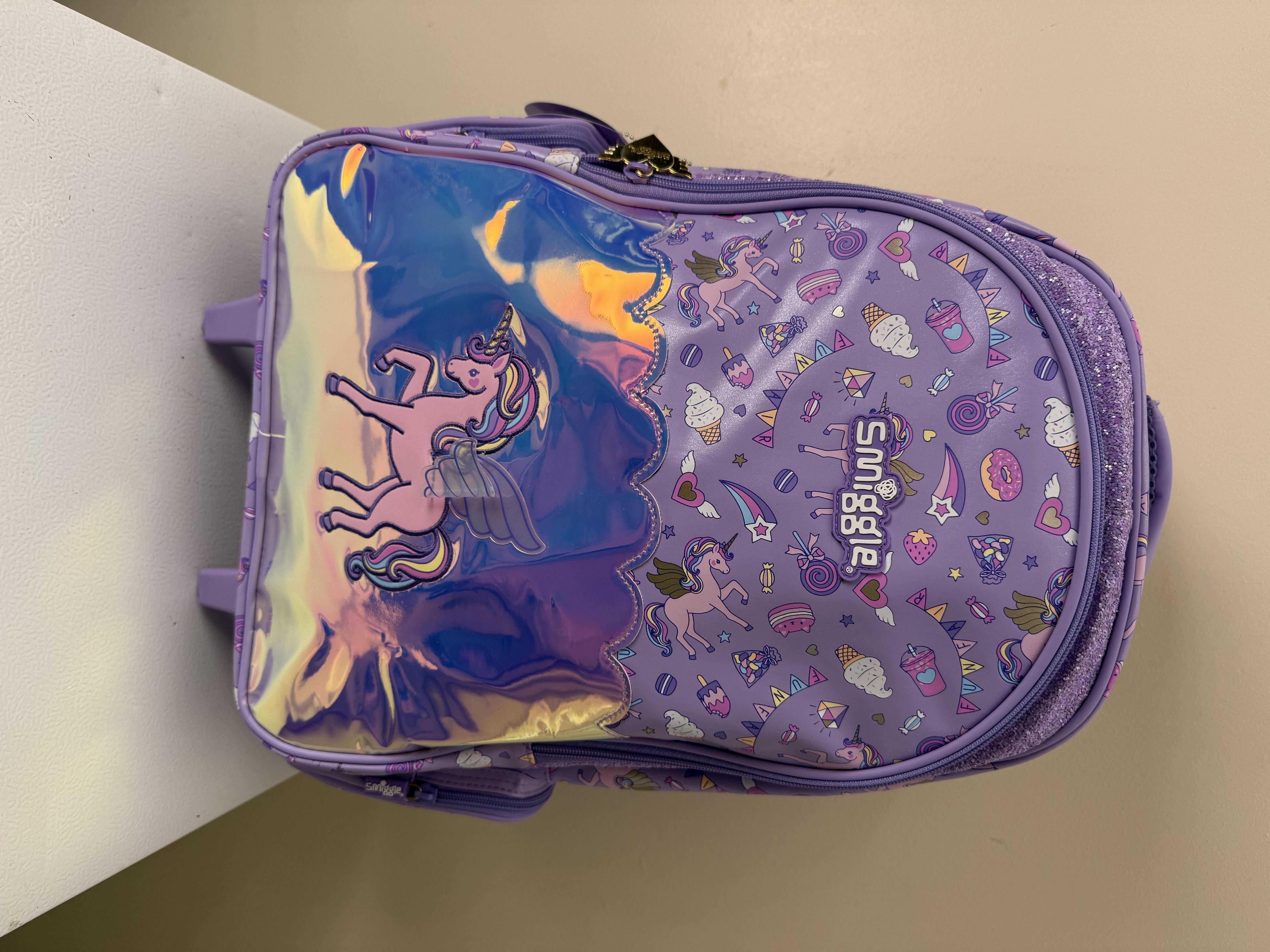 Girls trolley bag purple 